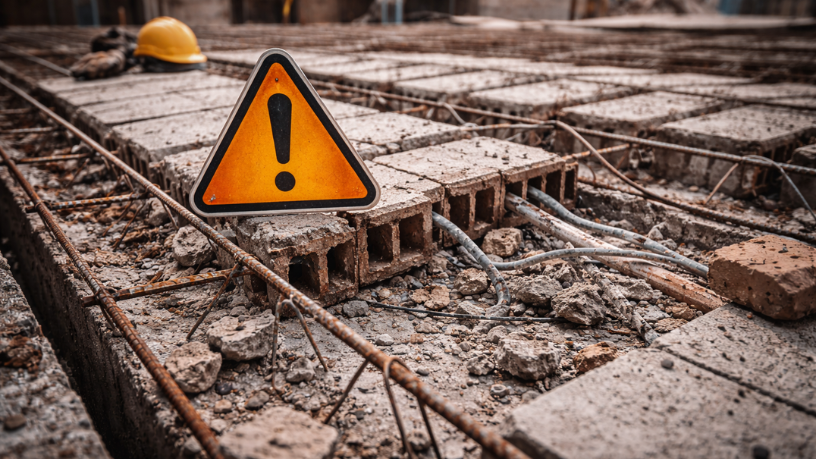 As falhas na execução de lajes treliçadas podem comprometer a segurança estrutural quando boas práticas não são seguidas, como alerta Valderci Malagosini Machado.